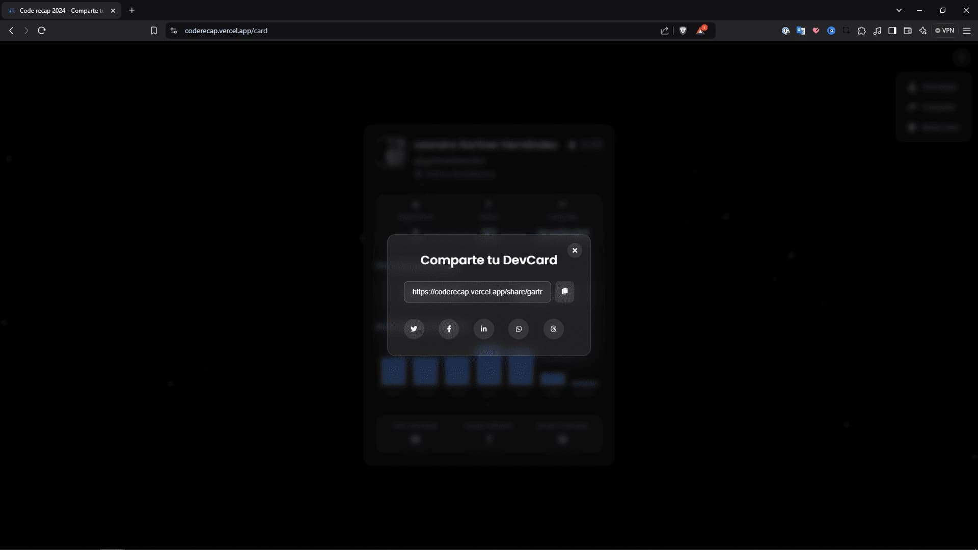 Code recap screenshot