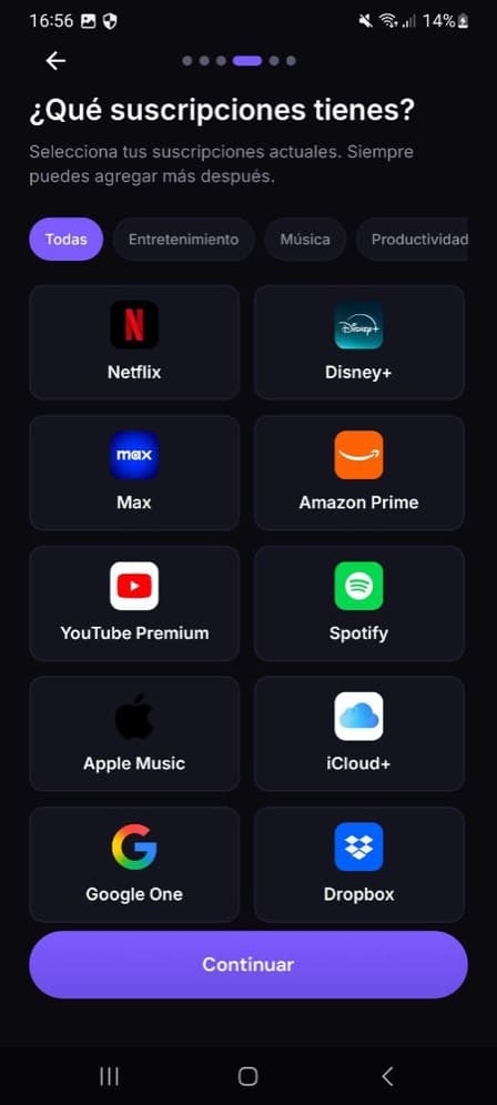 TrackSubs screenshot 2